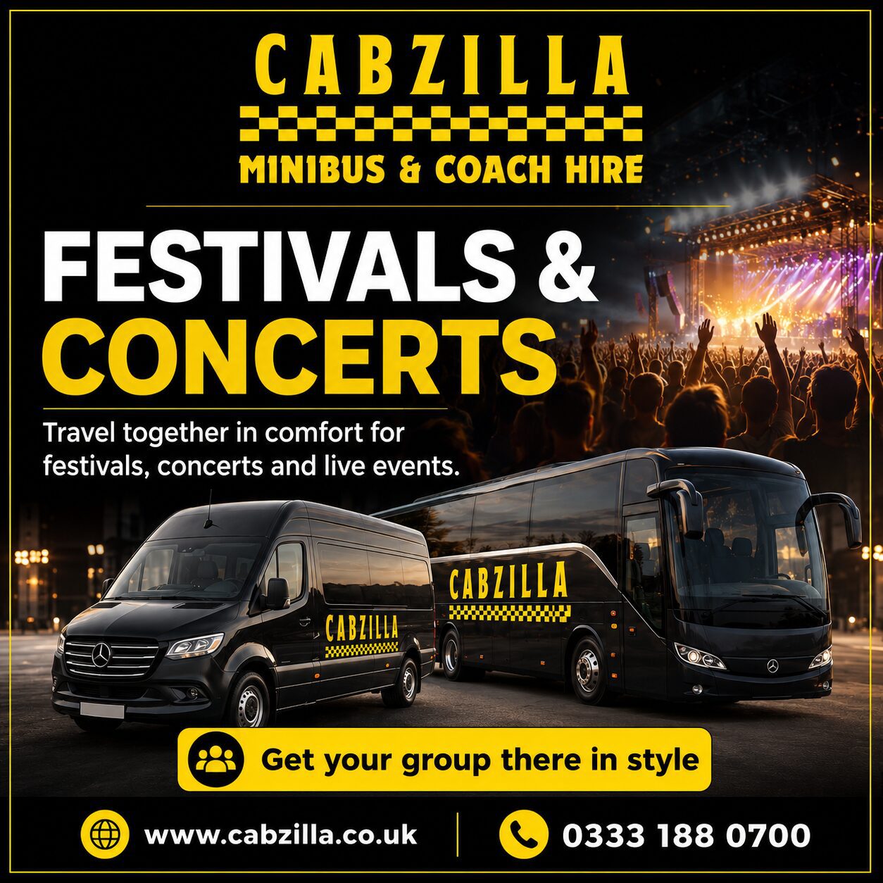Cabzilla Download Festival transport advert